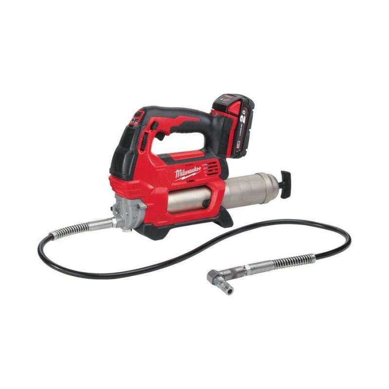 Akku-Fettpresse Milwaukee M18 GG/2.0 Ah. - im Transportkoffer, Betriebsdr.690bar