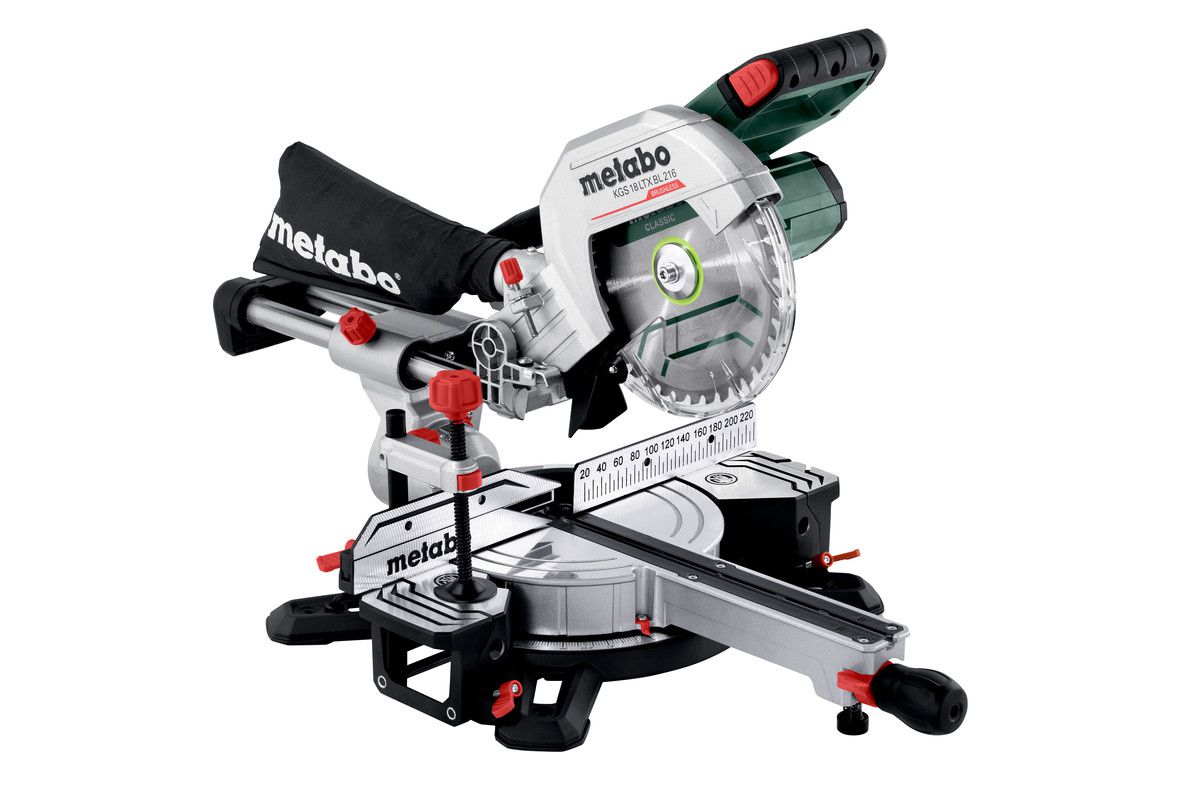 Akku-Kappsäge METABO KGS 18 LTX BL 216 - 90/45° 305-215mm Schn.tief.70/40 mm