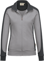 Damen-Sw.jacke Co. Perf. 2XL titan/anth. - 50% Baumwolle, 50% Polyester, 300 g/m²