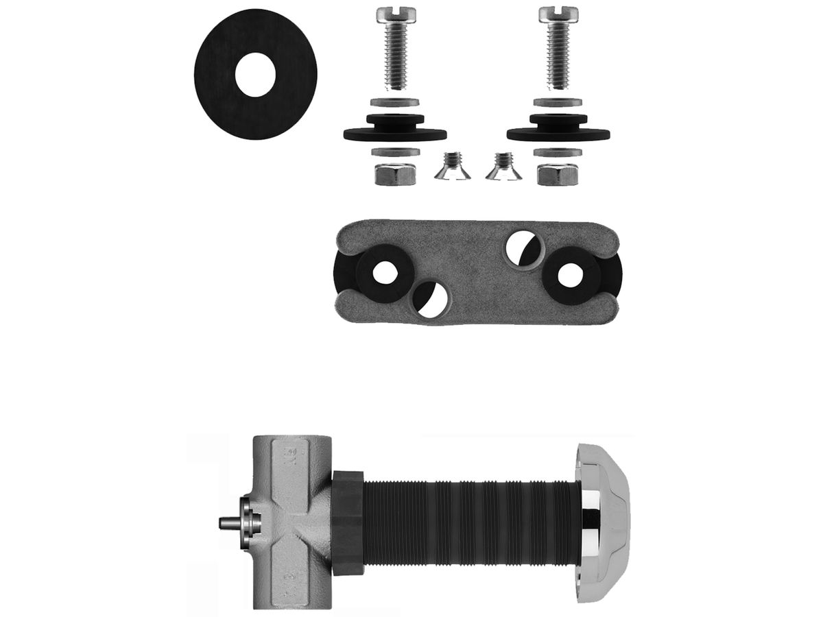 Befestigungs-Set hinten - zu Unterputz-Ventilen