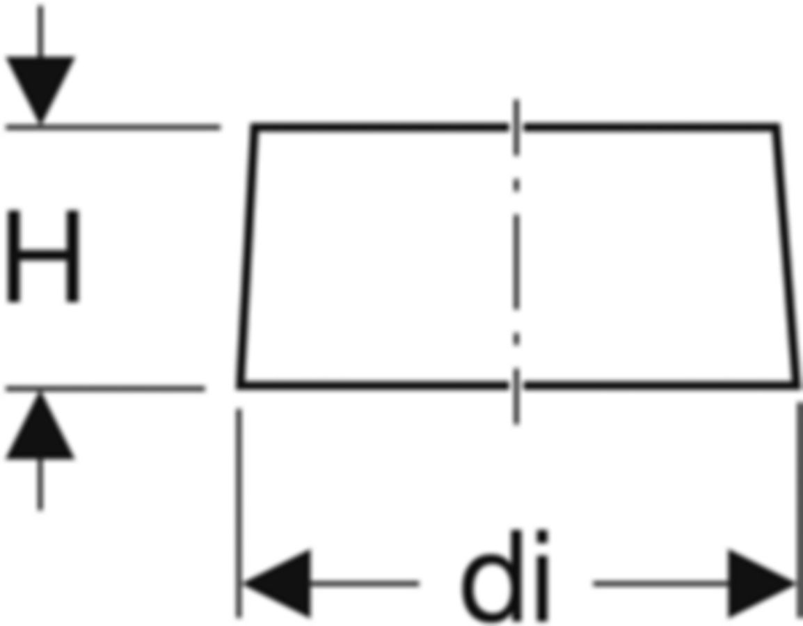 Geberit Stützring zu PE-Bride - Edelstahl