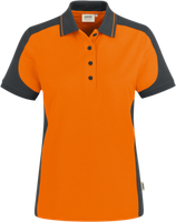 Damen-Polosh. Co. Perf. 2XL orange/anth. - 50% Baumwolle, 50% Polyester, 200 g/m²