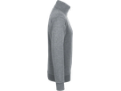 Zip-Sweatshirt Premium L grau meliert - 60% Baumwolle, 40% Polyester, 300 g/m²