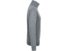 Zip-Sweatshirt Premium S grau meliert - 60% Baumwolle, 40% Polyester, 300 g/m²