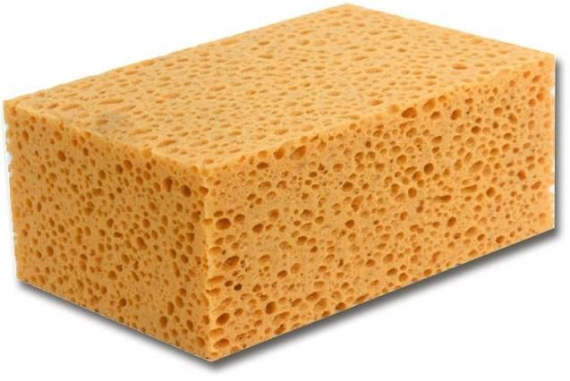 Mauerschwamm Gr. 170 x 115 x 70 mm - grobe Poren, braun