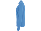Damen-Longsl.-Polosh. Perf. M malibublau - 50% Baumwolle, 50% Polyester, 220 g/m²