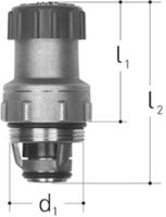 Oberteil Sicherheitsventil 1/2" + 3/4"