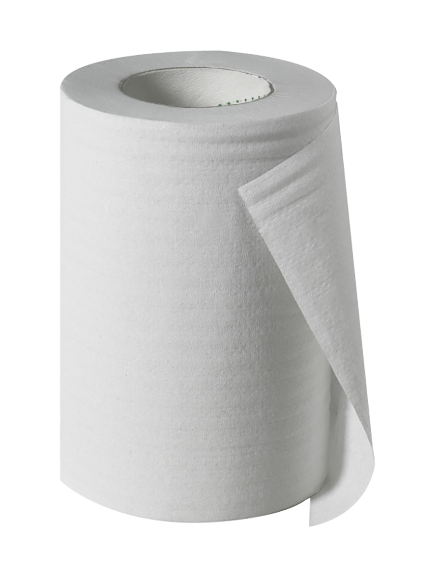 Reinigungspapier weiss 1-lagig R.à 120m - Breite 20 cm, (nur Packweise à 12 Rollen