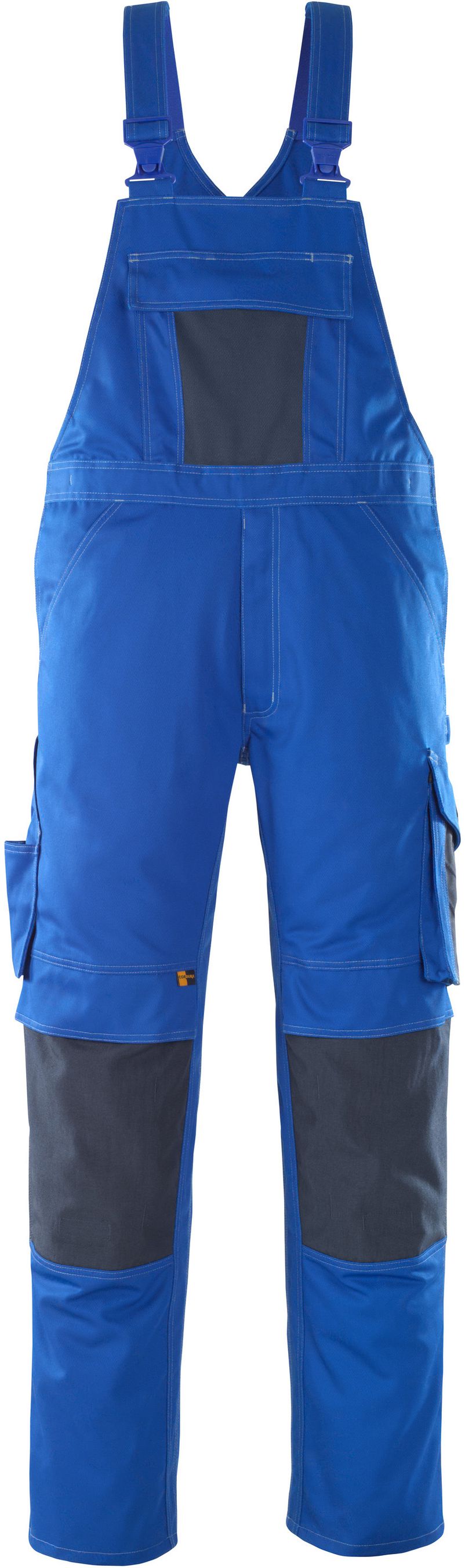 Leipzig Latzhose kornblau-schwarzblau - 70% polyester / 30% tencel Gr. 82C44
