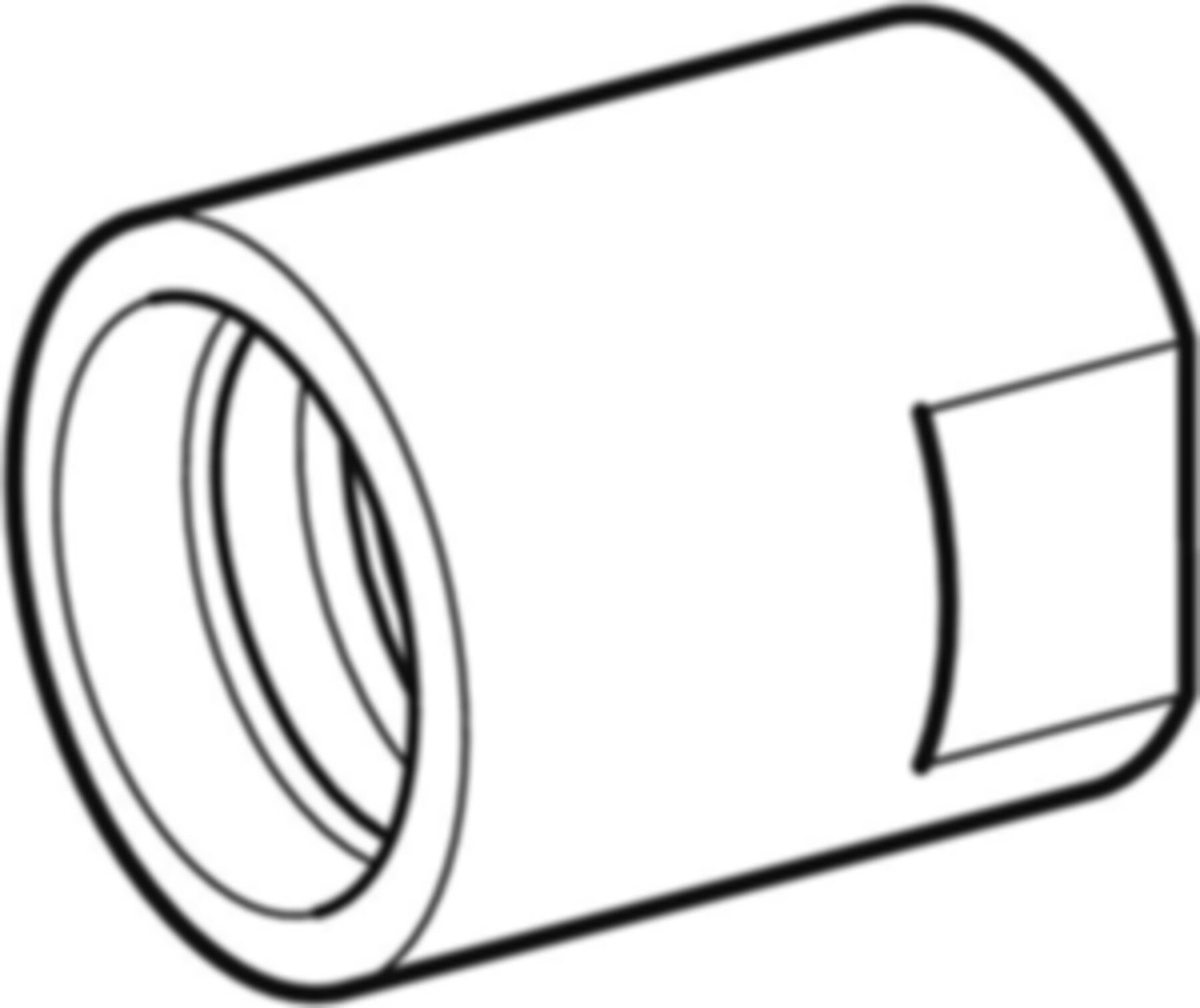 PushFit Verteilerkappe mit IG RP3/4"
