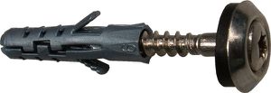 Spenglerschraube Inox A2 blank 4.5x35mm - TX25 mit Dichtscheibe u. Kunstoffdübel