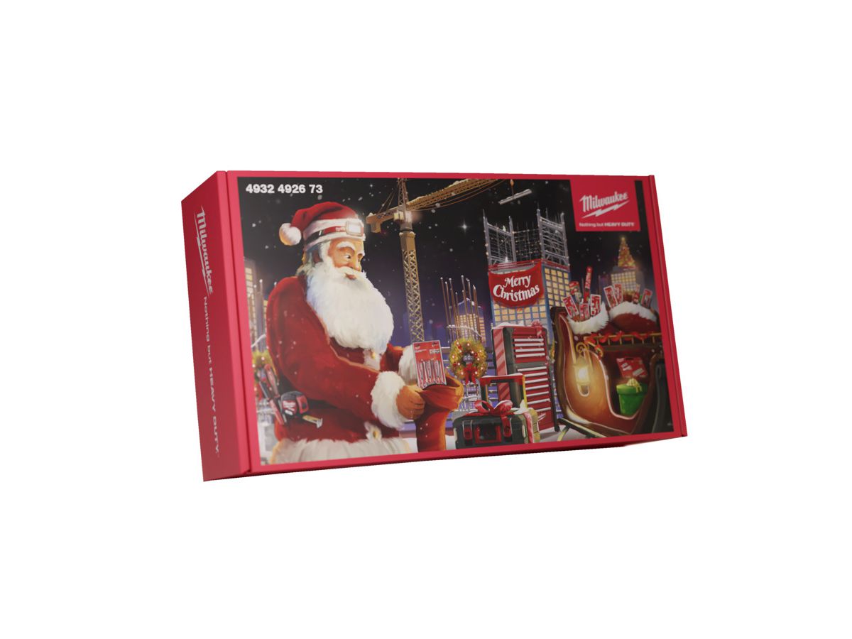 Weihnachtskalender mit Werkzeug 5-Türe - Milwaukee, Inhalt = Überraschung