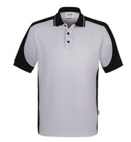 Hakro Poloshirt Contrast Mikralinar Gr.L - titan/schwarz