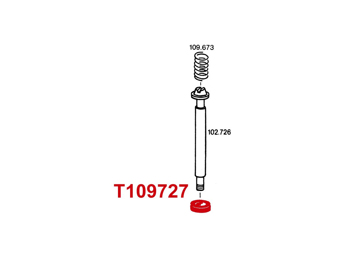 Ventildichtung 20x11x3 mm zu Nr.10/19R/ - 20/25R/46/94/95S/96/370/1200