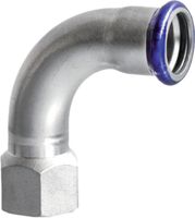 Eurotubi Übergangsbogen 90° mit IG Inox