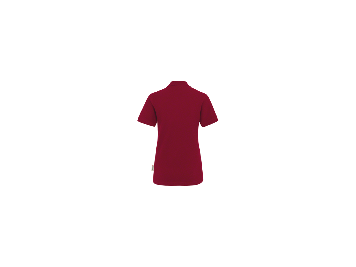 Damen-Poloshirt Classic Gr. S, weinrot - 100% Baumwolle