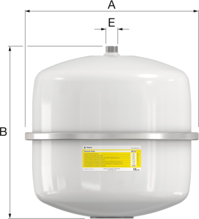 Druckausdehnungsgefässe FLAMCO Flexcon - Solar 8-80