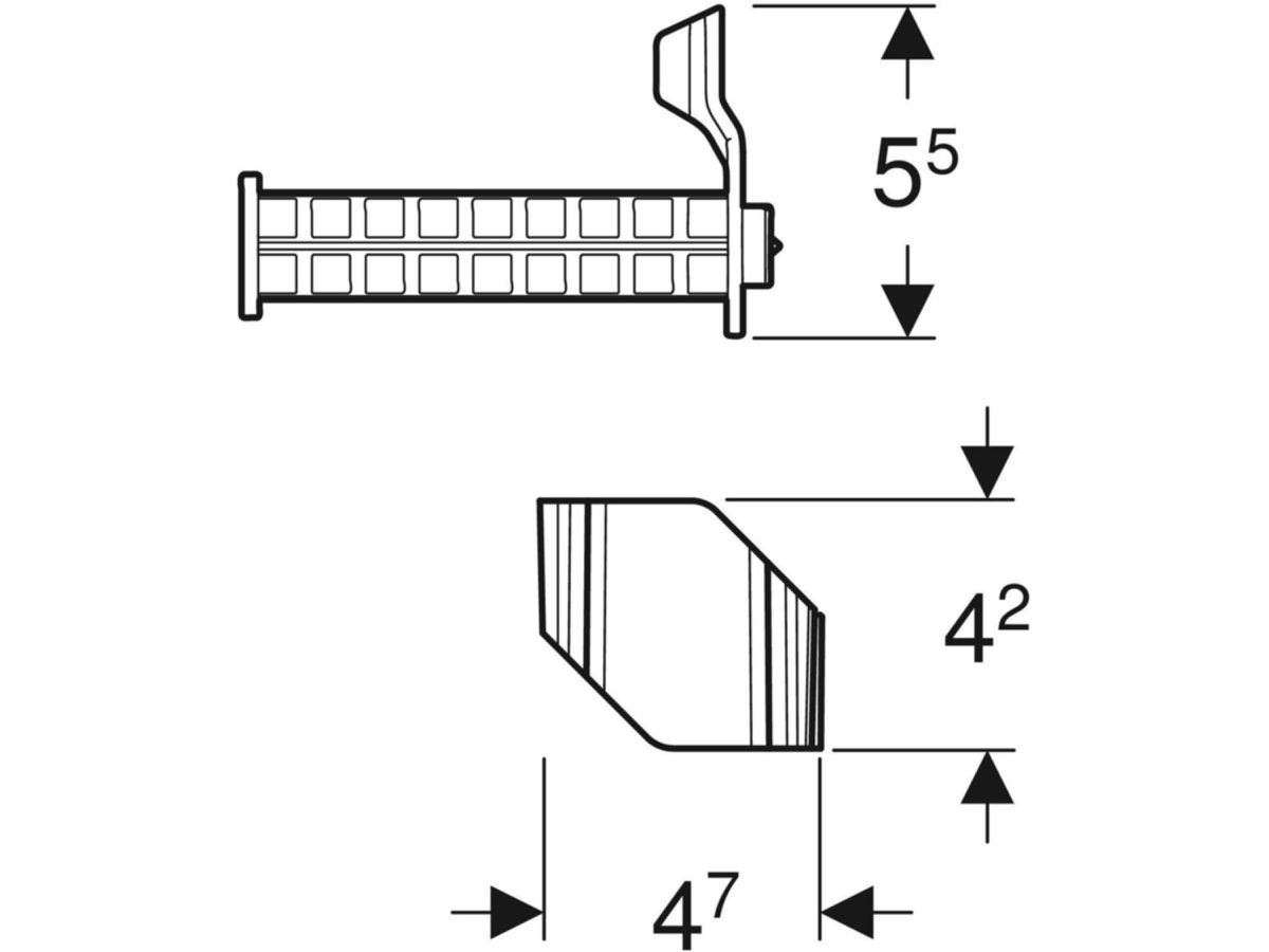 Set Halter für SilentPanel Geberit - für Duofix