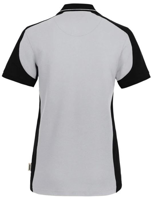 Poloshirt Mikralinar Contrast Gr. L - titan/schwarz