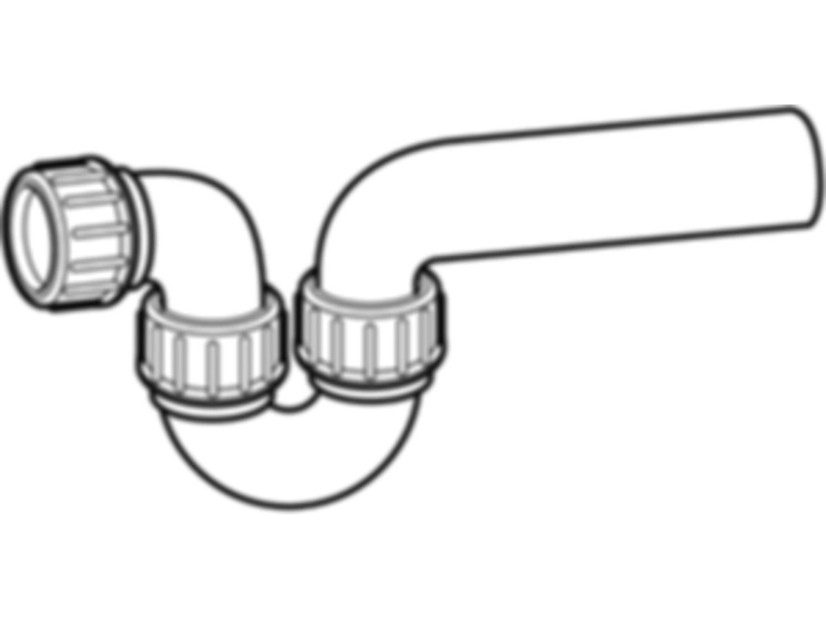Geberit-Sifon - waagrecht/waagrecht 48/56