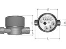Wasserzähler für Kaltwasser DN15 G-3/4" - bis 30°C und  Qn 1.5m3/h l=110