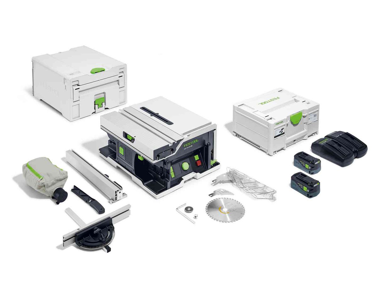 Akku-Tischkreissäge CSC SYS 50 EBI-Plus - Festool, mit Akku 2 x 5 Ah.