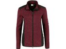 Damen Strickfleecejacke Churchill - Gr. S, weinrot meliert