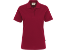Damen-Poloshirt Top Gr. XS, weinrot - 100% Baumwolle, 200 g/m²