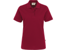 Damen-Poloshirt Top Gr. 2XL, weinrot - 100% Baumwolle, 200 g/m²