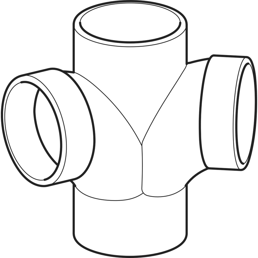 Geberit Silent Bogeneckabzweig 88.5/135° - db20, d110 mm