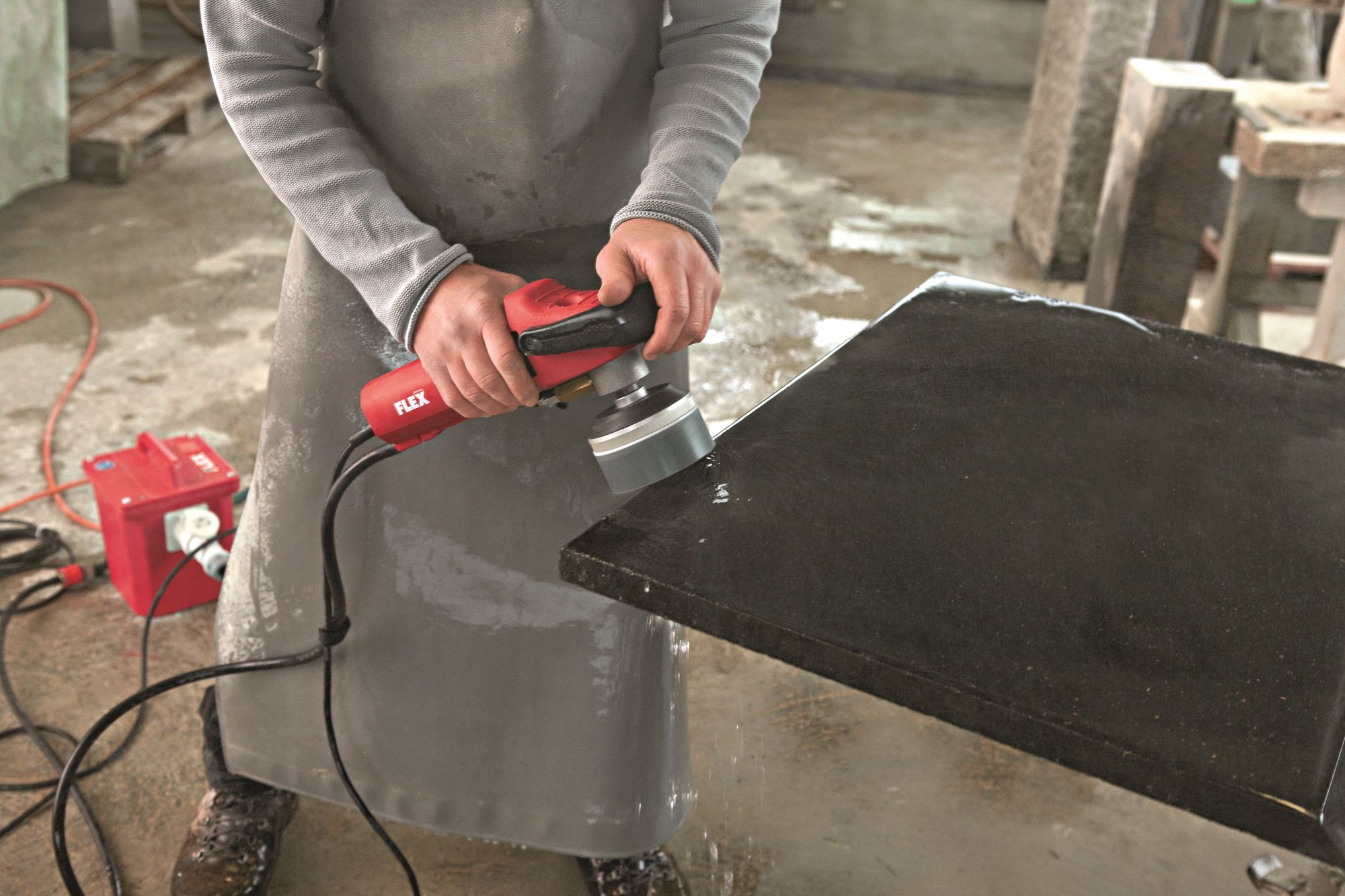 Nasschleifer mit FI LE 12-3 100 WET - Flex
