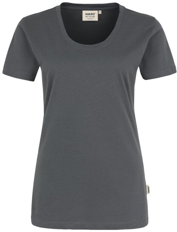 Klassisches T-Shirt mit femininem Rund- - hals-Ausschnitt. 100 % Baumw. Gr. XS-3XL