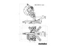 Kapp-und Gehrungssäge Metabo KGS 305M - 90/45°, 1.35kW, Schn.tief.120/80 mm