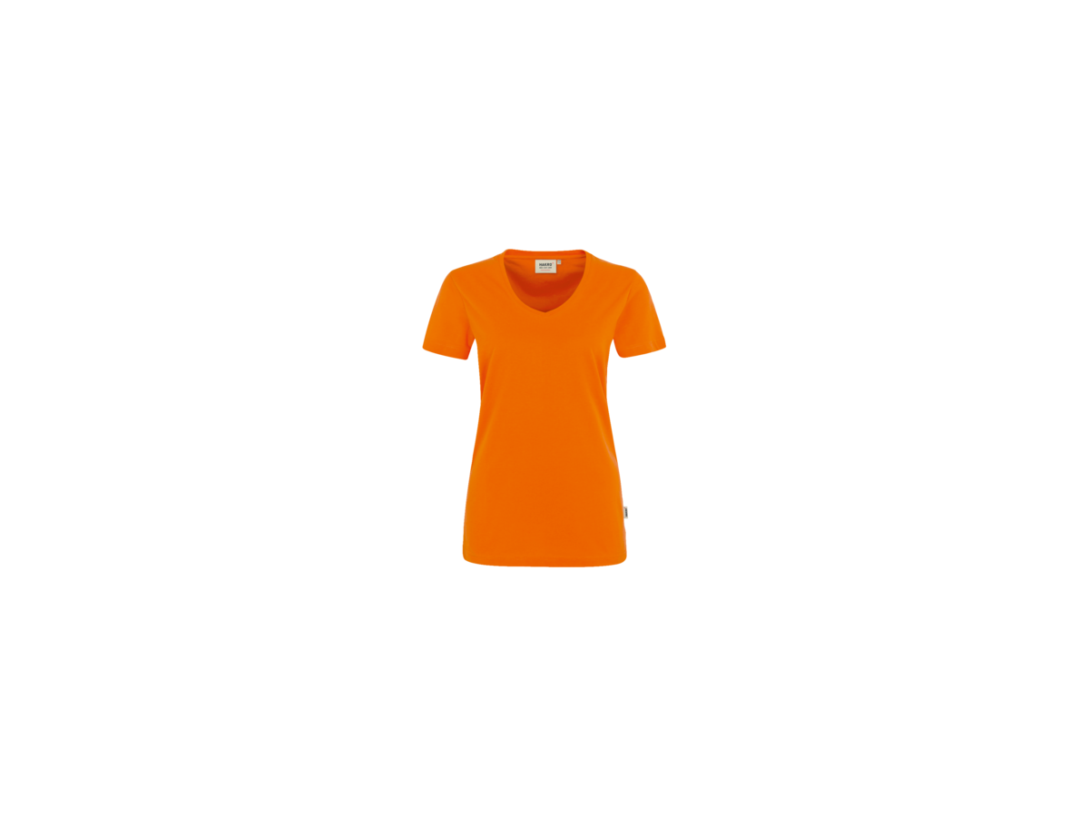 Damen-V-Shirt Performance Gr. XL, orange - 50% Baumwolle, 50% Polyester, 160 g/m²