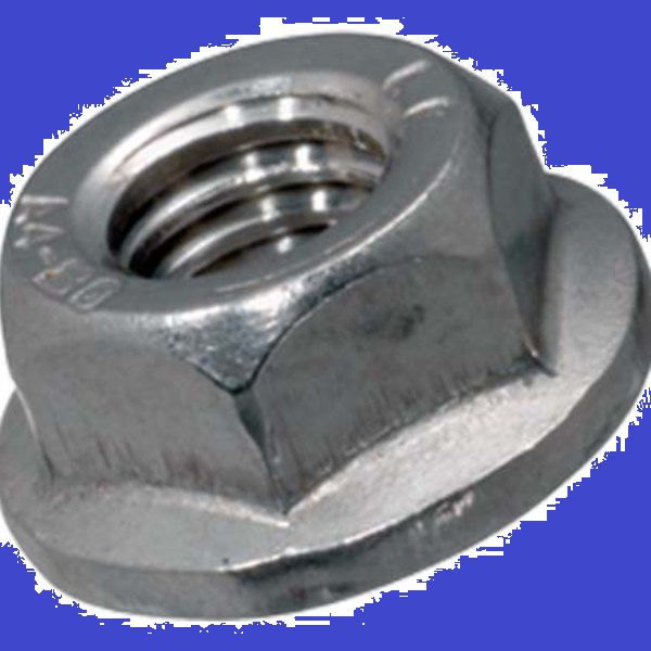 Sechskantmuttern mit Flansch INOX A4 - mit Verzahnung DIN 6923