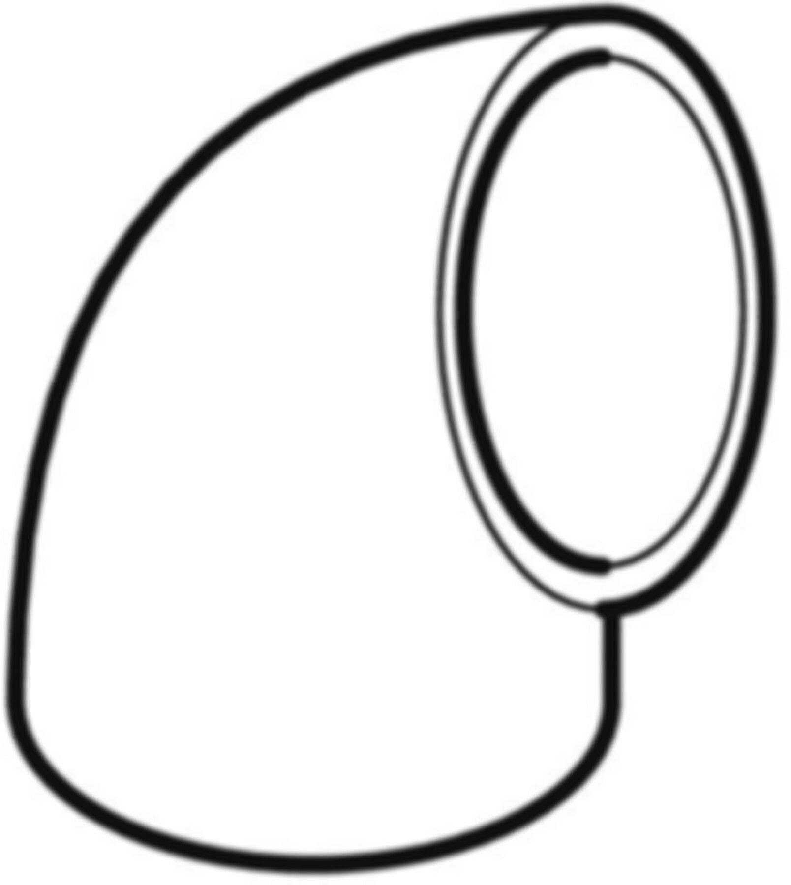 Geberit PE Bogen 90° reduziert