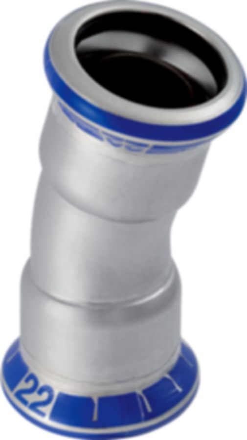 Mapress Edelstahl Bogen 15°