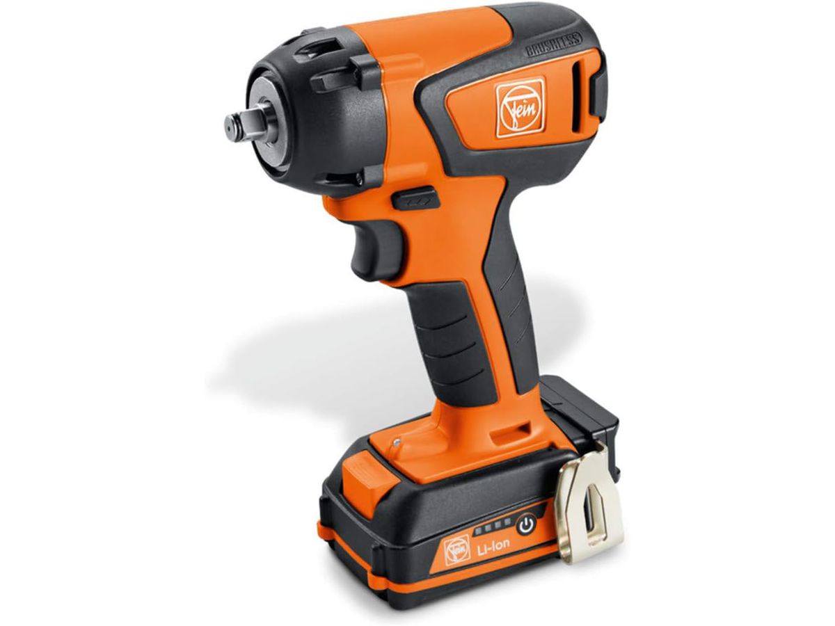 Akku-Schlagschrauber FEIN 3/8 Vierkant - 2xLi-Ionen, 2,5 Ah, 30 W, 12 V, Orange