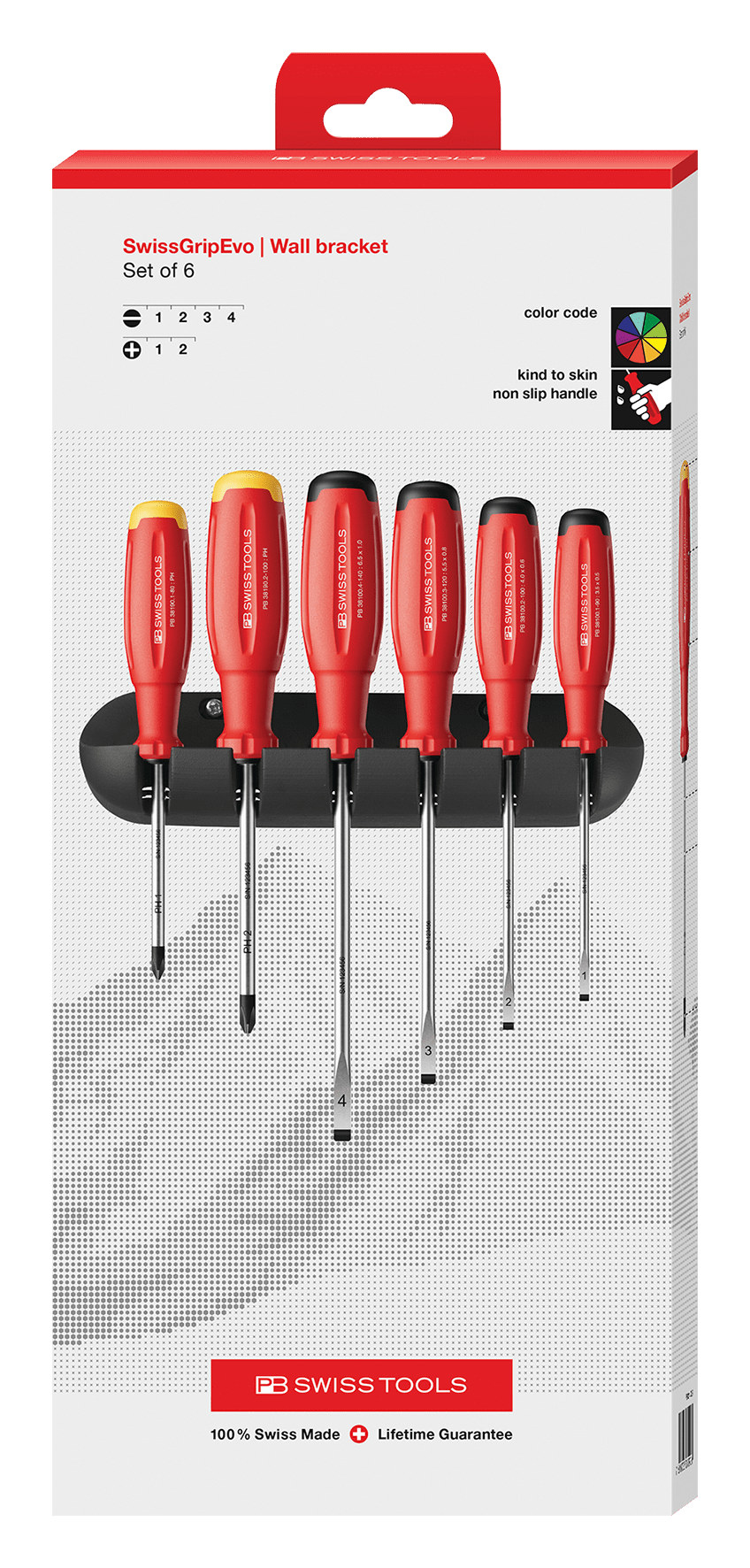 Schraubenzieherset PB 38244 - SwissGrip Evo H CBB