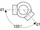 Geberit Eckabzweig 135° 110