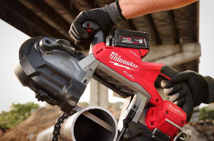 Akku-Bandsäge Milwaukee M18 FBS127D0-0C - Schnittl. 127x127 mm