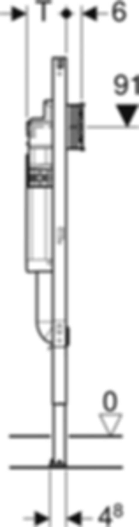 Geberit Duofix-Element für Kinder-und - Kleinkinder-Stand-WC, 112 cm