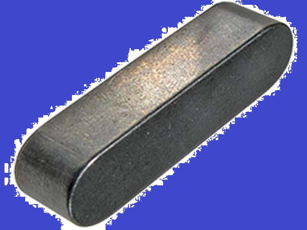 Federkeile Form A rundstirnig INOX A4 - DIN 6885A