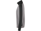 Zip-Sweatsh. Contr. Perf. L titan/anth. - 50% Baumwolle, 50% Polyester