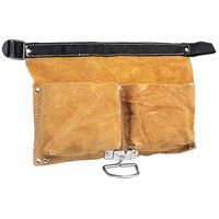 Nageltasche K 53.425.01 2-teilig - mit Hammerbügel aus Spaltrindleder