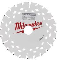 Kreissägeblatt für Holz Milwaukee - zu Handkreissägen 190x30 mm 24Z