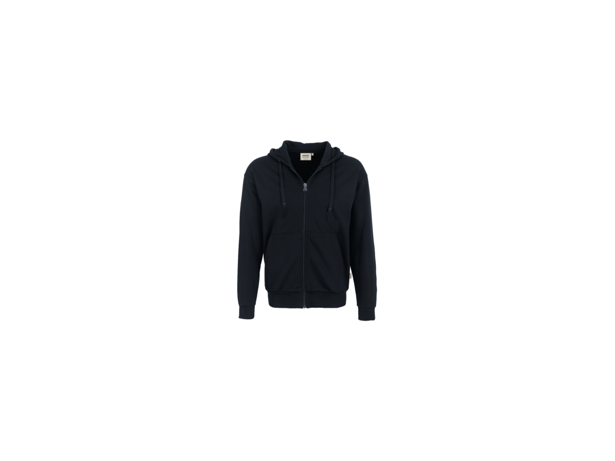Kapuzen-Sweatjacke Premium M schwarz - 70% Baumwolle, 30% Polyester