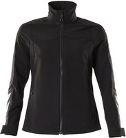 Jacke Stretch leicht, Damen, Gr. 2XL - schwarz, 88% PES / 12% EOL, 275 g/m2
