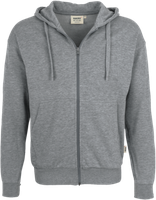 Kapuzen-Sweatjacke Premium 2XL grau mel. - 60% Polyester, 40% Baumwolle