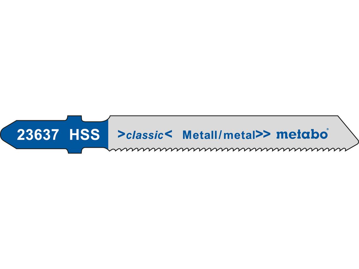 Stichsägeblatt METABO 51x1.7 mm, 5 Stk - Basic Metal (Bosch T118A)